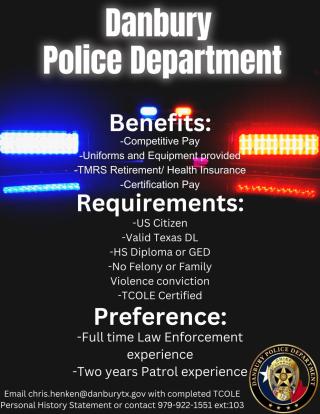 Police Department Employment Flyer