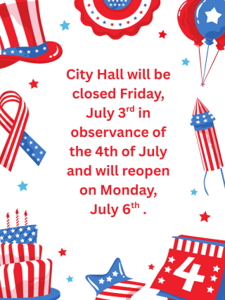 4th of July closed notice