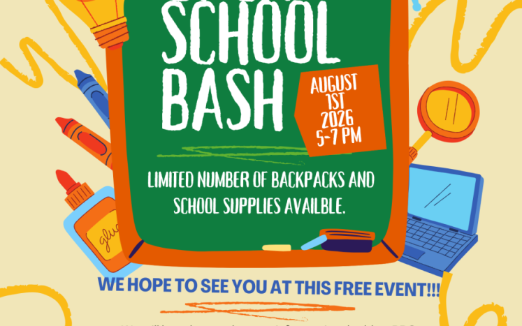 back to school bash flyer
